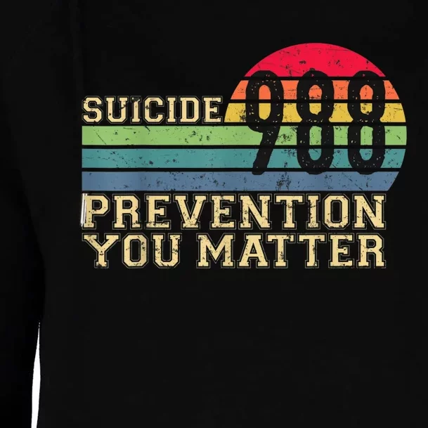 988 Suicide Prevention Awareness Mental Health Womens Funnel Neck Pullover Hood