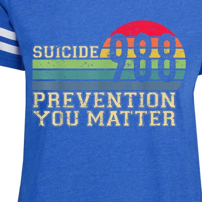 988 Suicide Prevention Awareness Mental Health Enza Ladies Jersey Football T-Shirt