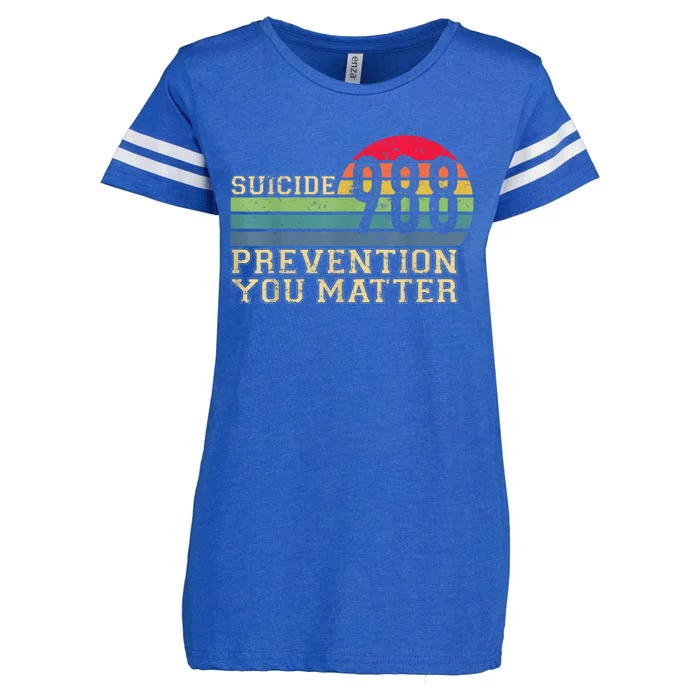 988 Suicide Prevention Awareness Mental Health Enza Ladies Jersey Football T-Shirt