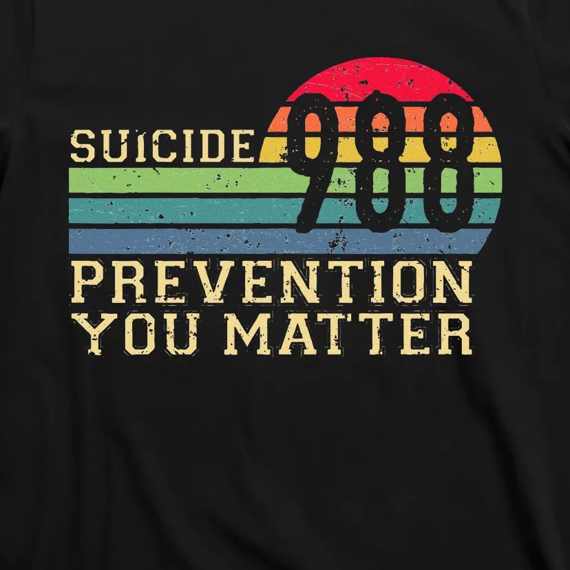 988 Suicide Prevention Awareness Mental Health T-Shirt