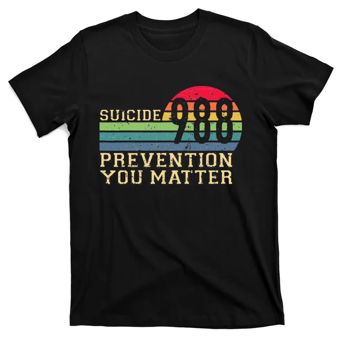 988 Suicide Prevention Awareness Mental Health T-Shirt