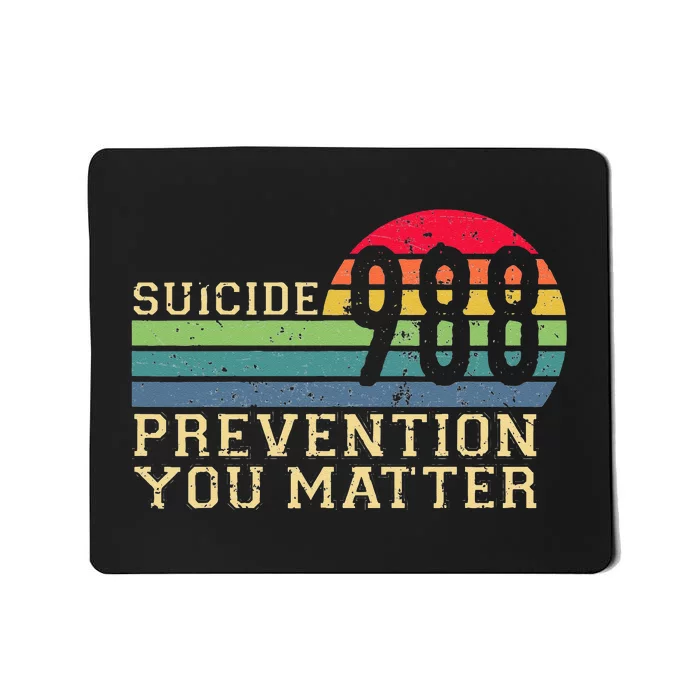 988 Suicide Prevention Awareness Mental Health Mousepad