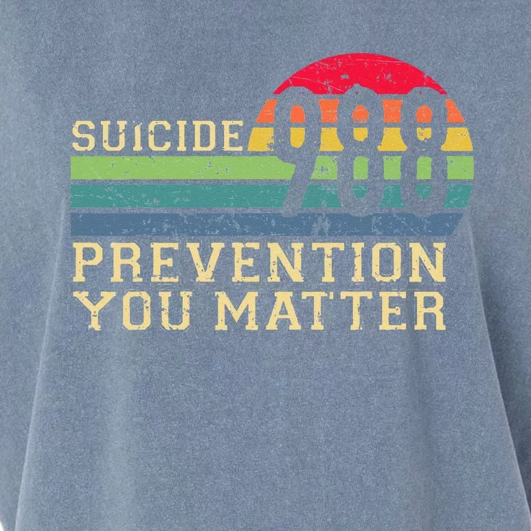 988 Suicide Prevention Awareness Mental Health Garment-Dyed Women's Muscle Tee