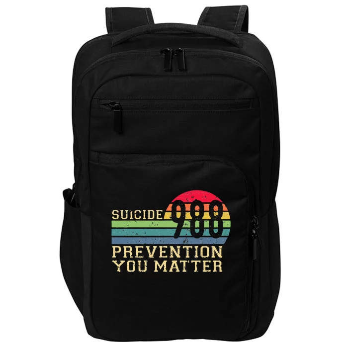 988 Suicide Prevention Awareness Mental Health Impact Tech Backpack