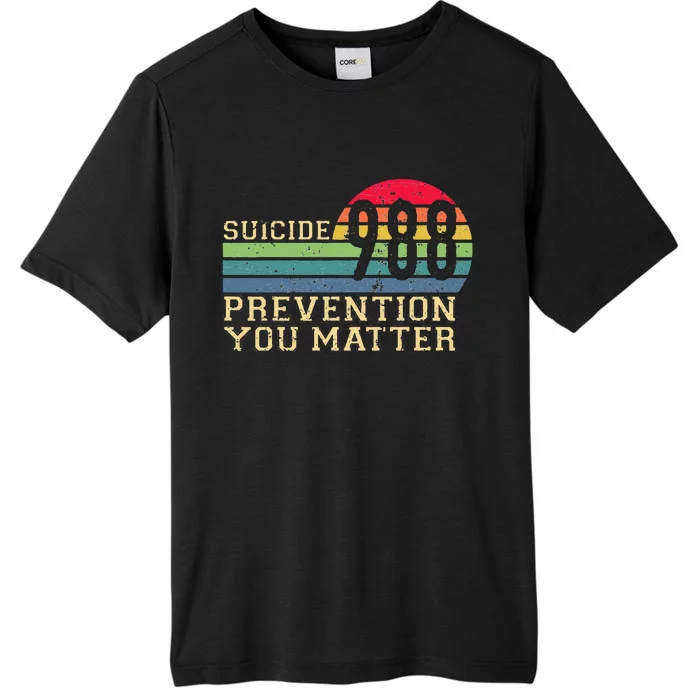 988 Suicide Prevention Awareness Mental Health ChromaSoft Performance T-Shirt