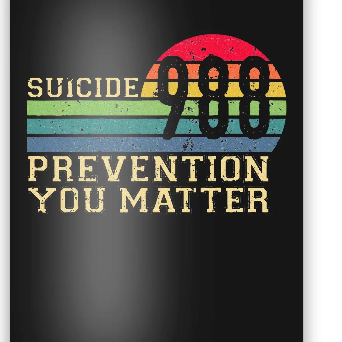 988 Suicide Prevention Awareness Mental Health Poster