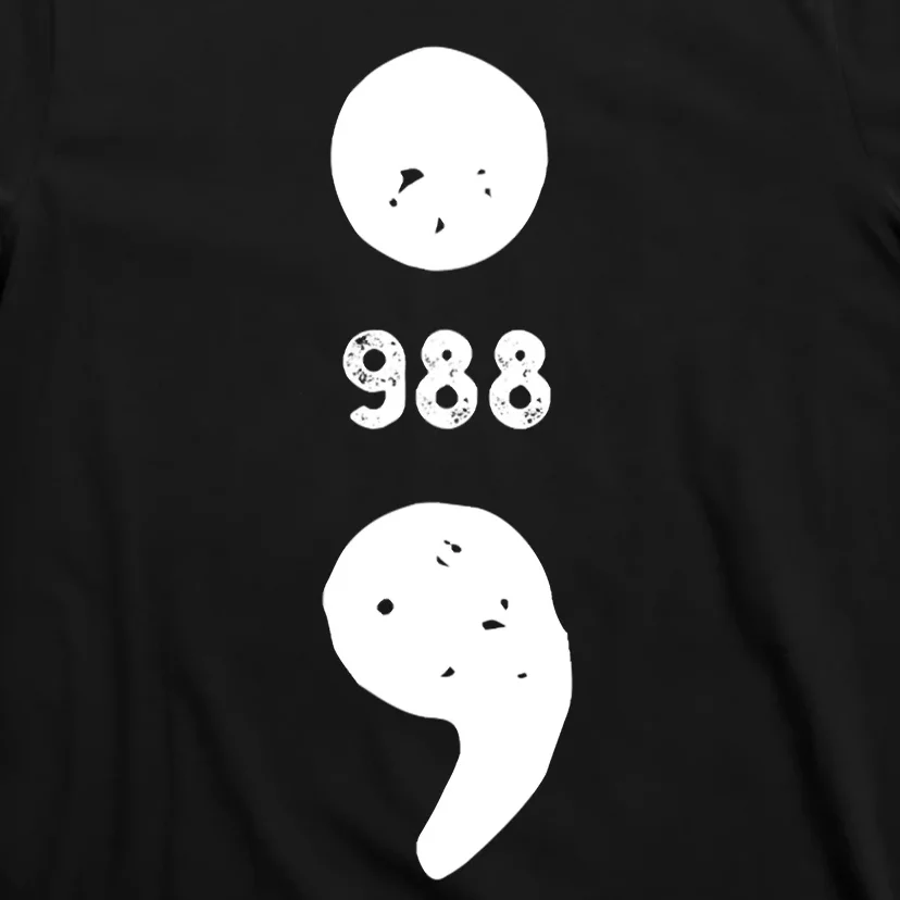 988 Suicide Prevention 988 Comma T-Shirt