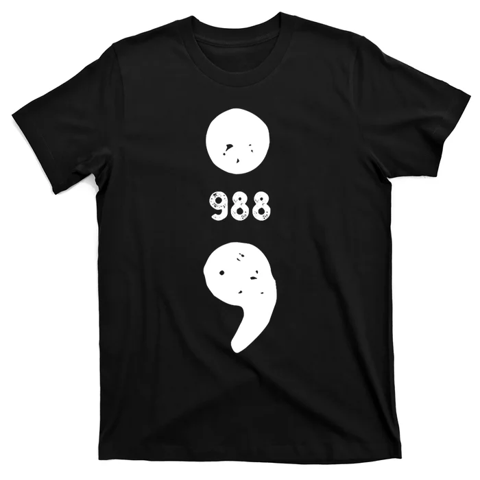 988 Suicide Prevention 988 Comma T-Shirt