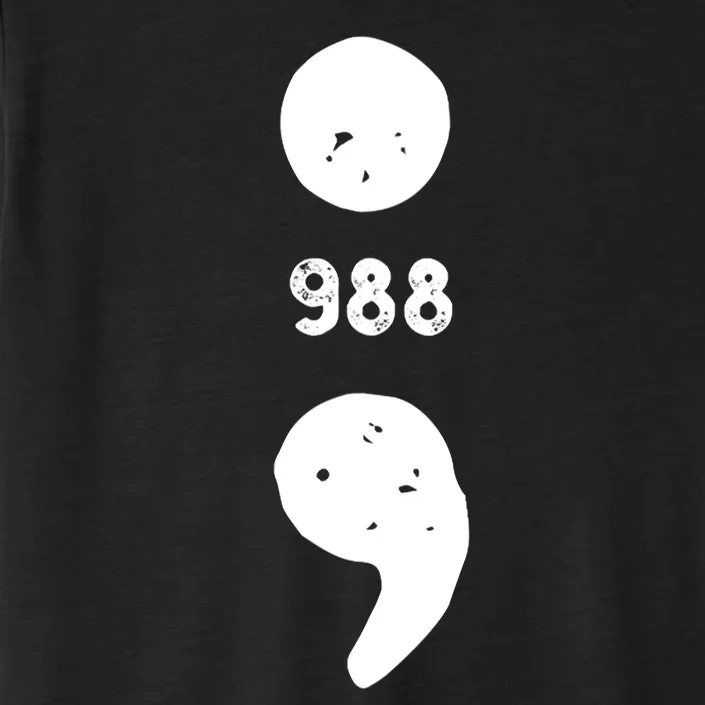 988 Suicide Prevention 988 Comma ChromaSoft Performance T-Shirt