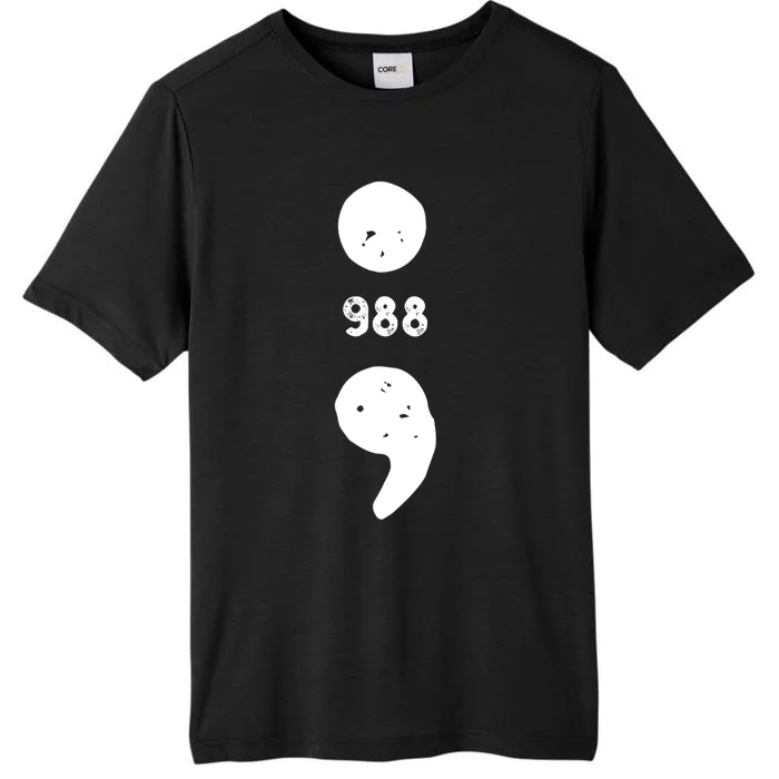 988 Suicide Prevention 988 Comma ChromaSoft Performance T-Shirt