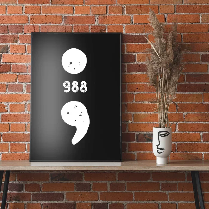 988 Suicide Prevention 988 Comma Poster