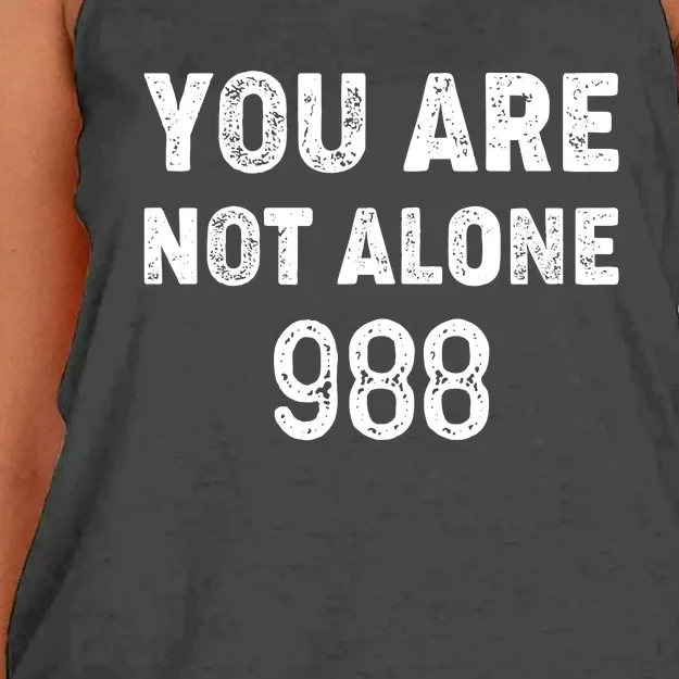 988 Suicide Prevention 988 Women's Knotted Racerback Tank