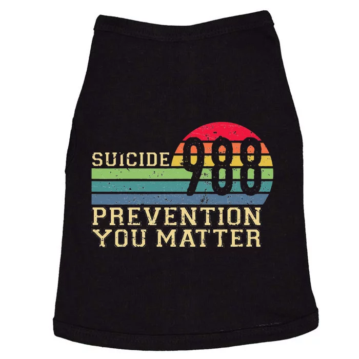 988 Suicide Prevention Awareness Mental Health Doggie Tank