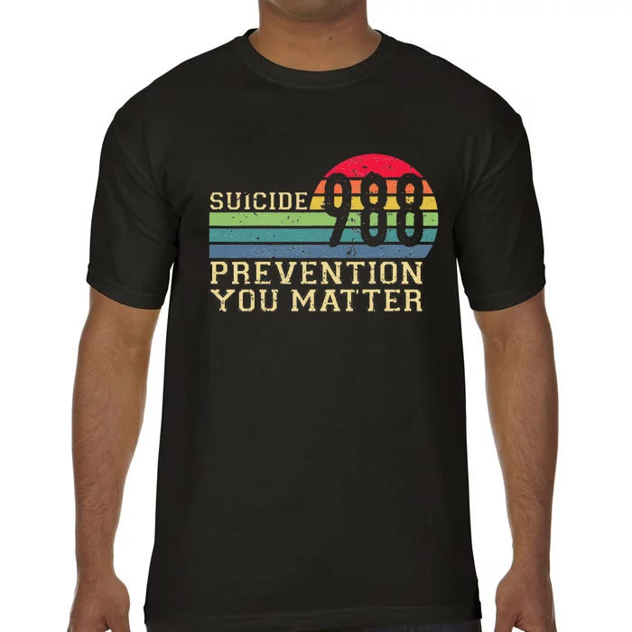 988 Suicide Prevention Awareness Mental Health Comfort Colors T-Shirt