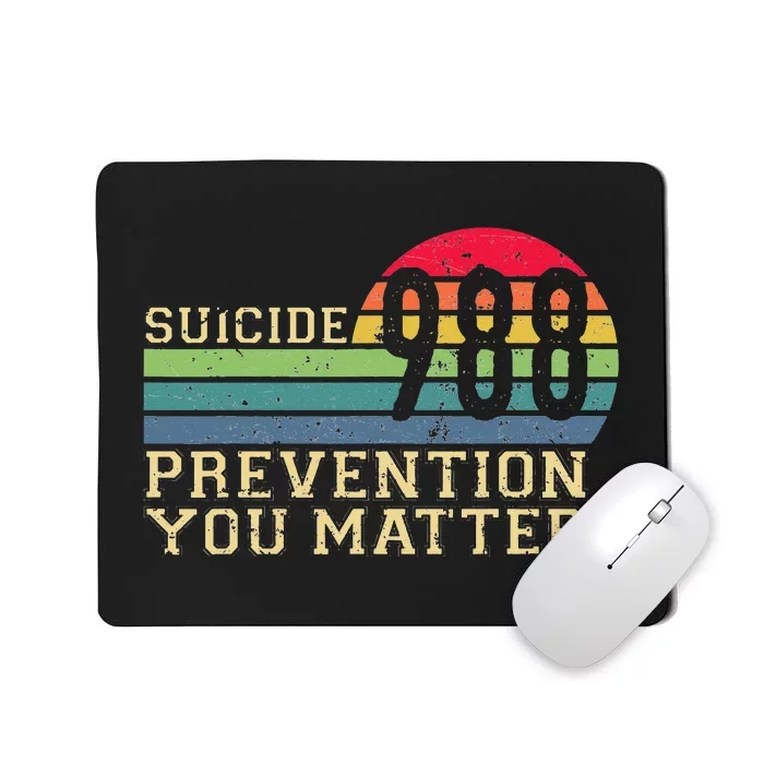 988 Suicide Prevention Awareness Mental Health Mousepad