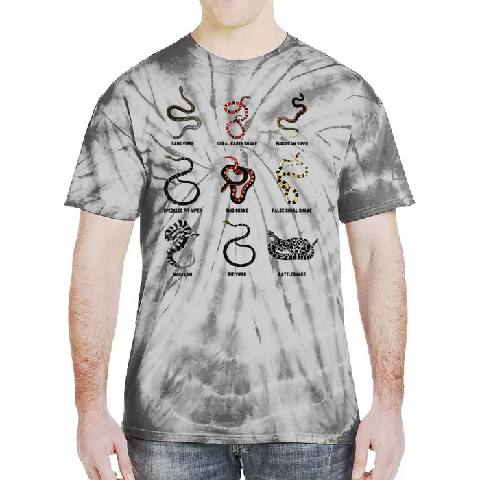 9 Snakes Snake Lover Men Snake Snake Tie-Dye T-Shirt