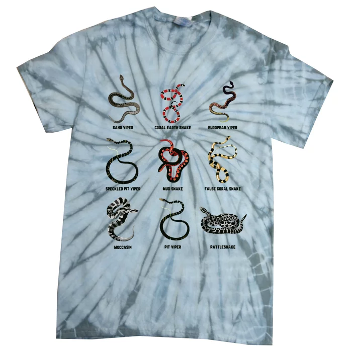 9 Snakes Snake Lover Men Snake Snake Tie-Dye T-Shirt