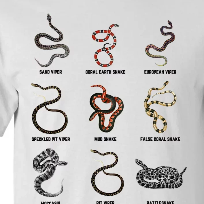 9 Snakes Snake Lover Snake Snake Tall T-Shirt