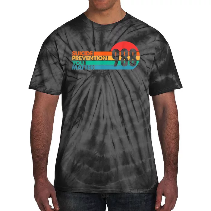 988 Shirt Suicide Prevention Lifeline 988 Awareness 988 Tie-Dye T-Shirt