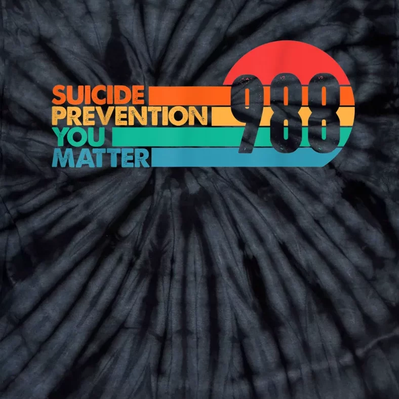 988 Shirt Suicide Prevention Lifeline 988 Awareness 988 Tie-Dye T-Shirt