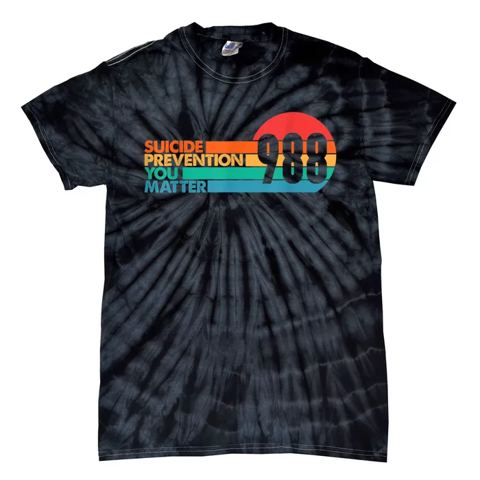 988 Shirt Suicide Prevention Lifeline 988 Awareness 988 Tie-Dye T-Shirt