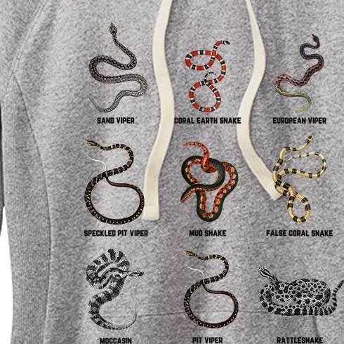 9 Snakes Snake Lover Snake Snake Women's Fleece Hoodie