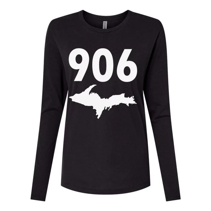 906 Upper Peninsula Yooper Upper Michigan Womens Cotton Relaxed Long Sleeve T-Shirt