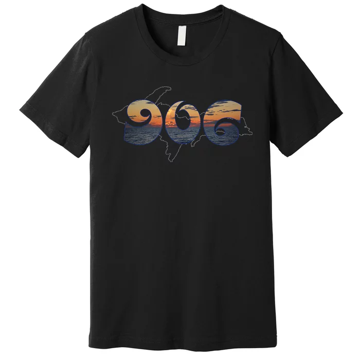 906 Upper Peninsula Of Michigan Sunset Premium T-Shirt