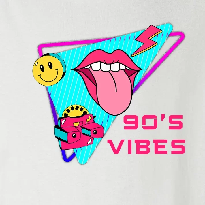 90's Vibes 1990s Fashion 90s Theme Outfit Nineties Party Toddler Long Sleeve Shirt