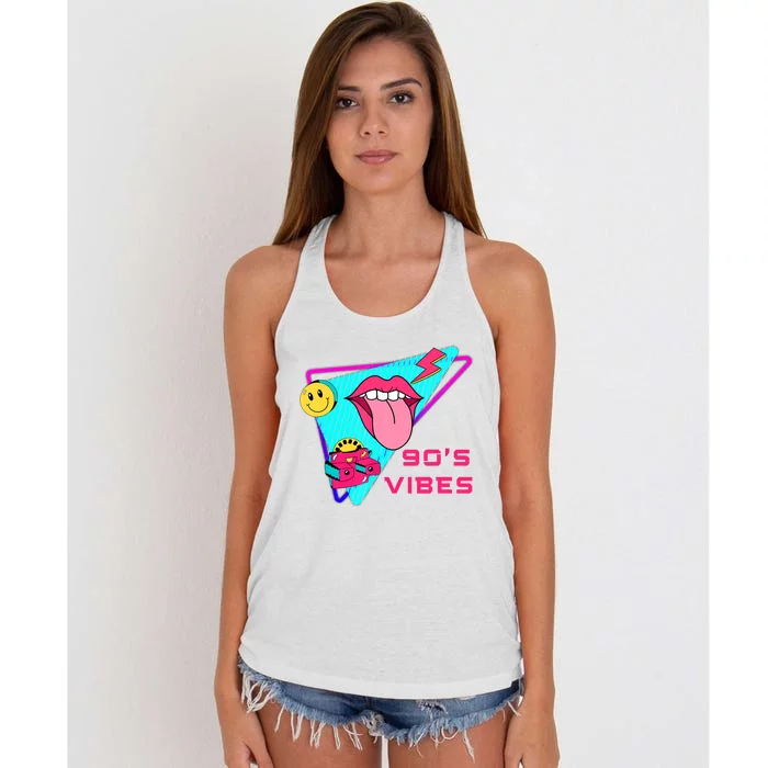 90's Vibes 1990s Fashion 90s Theme Outfit Nineties Party Women's Knotted Racerback Tank