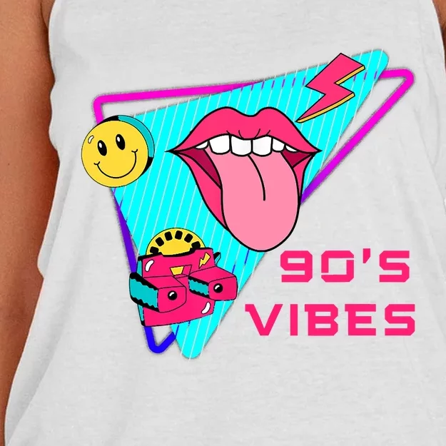 90's Vibes 1990s Fashion 90s Theme Outfit Nineties Party Women's Knotted Racerback Tank