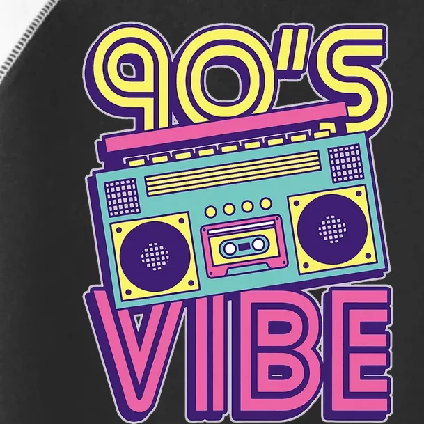 90s Vibe 1990s Music Lover Nineties Costume Party Retro 90s Toddler Fine Jersey T-Shirt