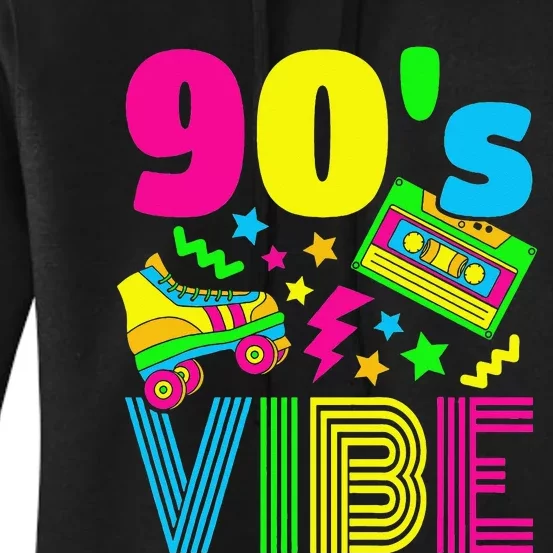 90s Vibe 1990s Fashion 90s Theme Outfit Nineties Theme Party Women's Pullover Hoodie