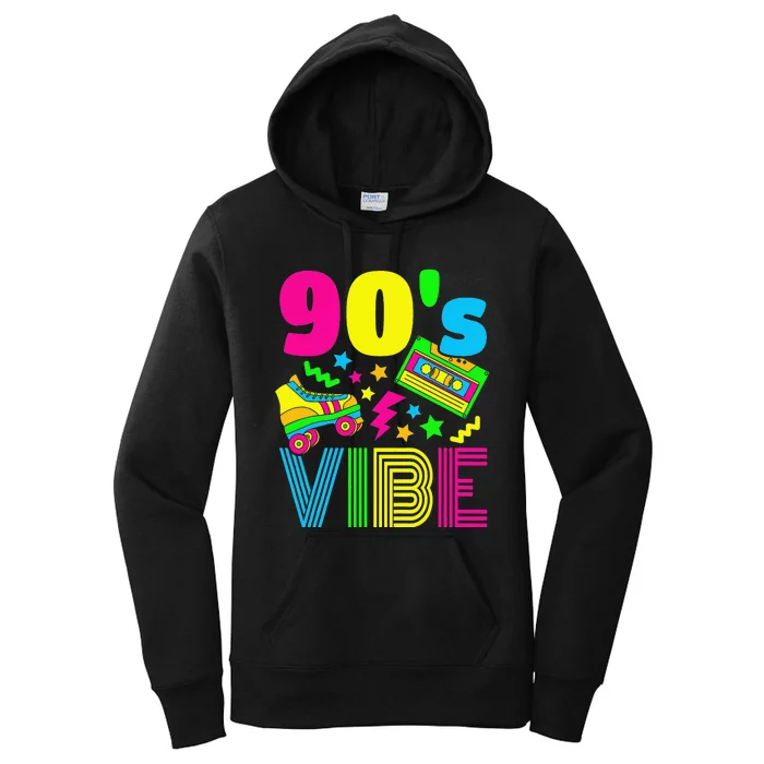 90s Vibe 1990s Fashion 90s Theme Outfit Nineties Theme Party Women's Pullover Hoodie