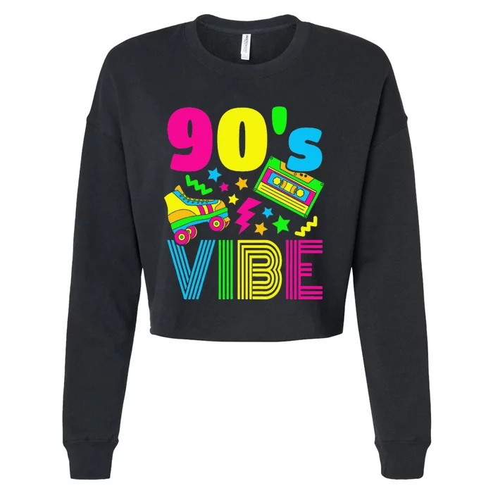 90s Vibe 1990s Fashion 90s Theme Outfit Nineties Theme Party Cropped Pullover Crew