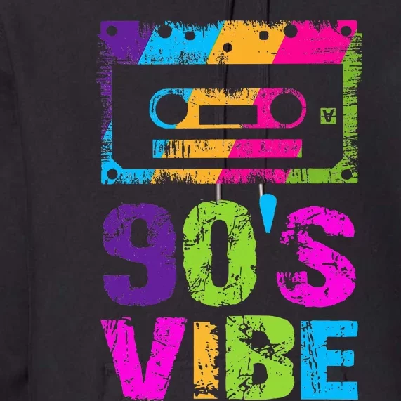 90s Vibe 1990s Music Lover Nineties Costume Party Premium Hoodie