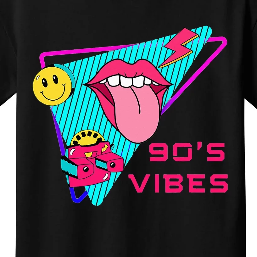 90's Vibes 1990s Fashion 90s Theme Outfit Nineties Party Kids T-Shirt