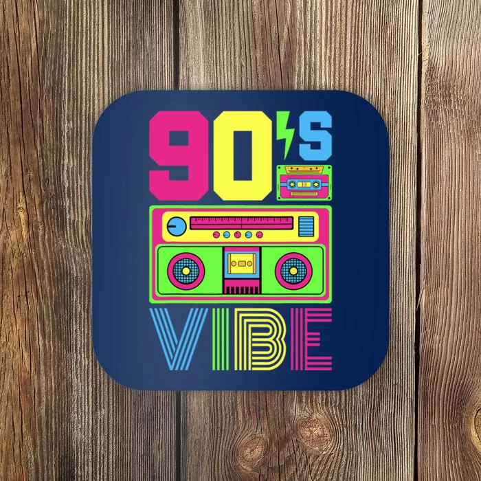 90s Vibe 1990 Style Fashion 90 Theme Outfit Nineties Costume Coaster