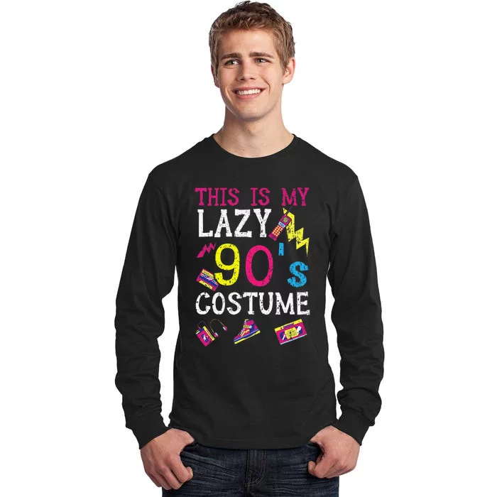 90's Vibe 1990 Vintage Nineties Party 1990s This Is My 90's Tall Long Sleeve T-Shirt