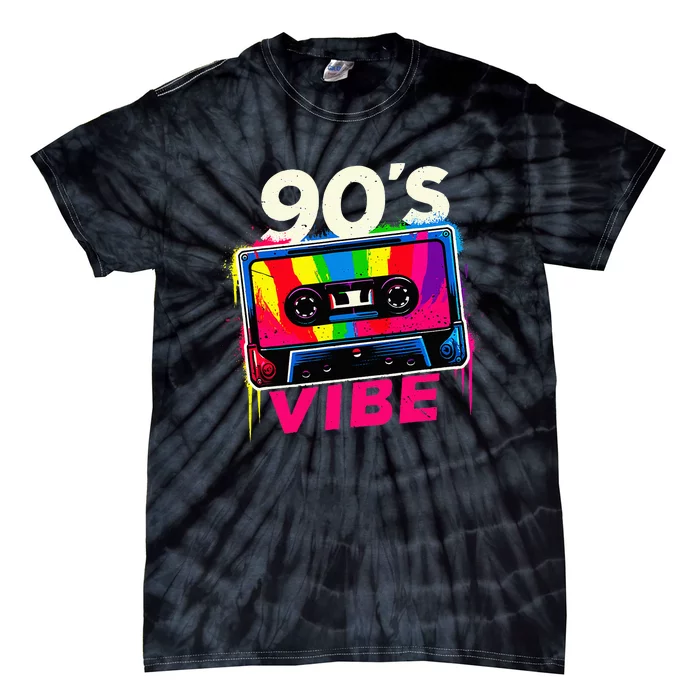 90S Vibe 1990s Music Vintage Retro Party Costume Tie-Dye T-Shirt