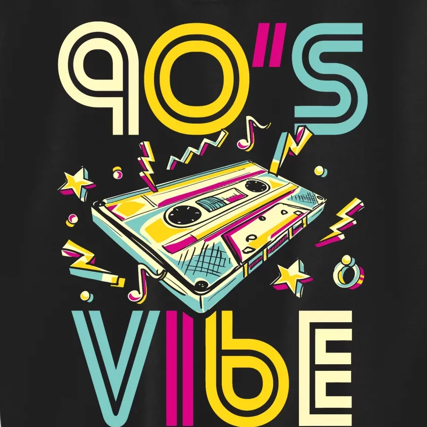 90s Vibe 90s Party Costume 90s Music Hip Hop Retro Kids Sweatshirt