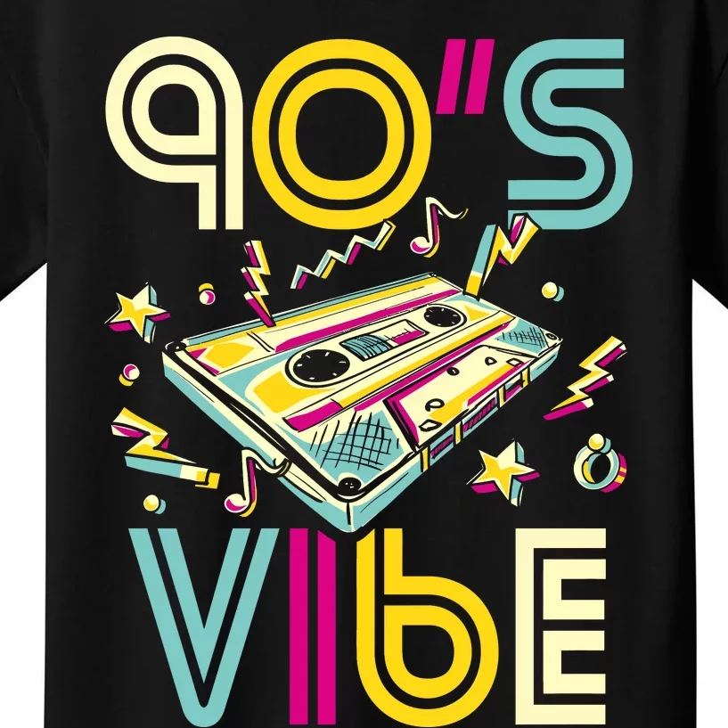 90s Vibe 90s Party Costume 90s Music Hip Hop Retro Kids T-Shirt