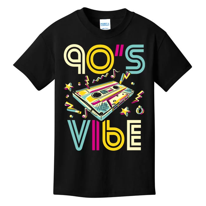 90s Vibe 90s Party Costume 90s Music Hip Hop Retro Kids T-Shirt