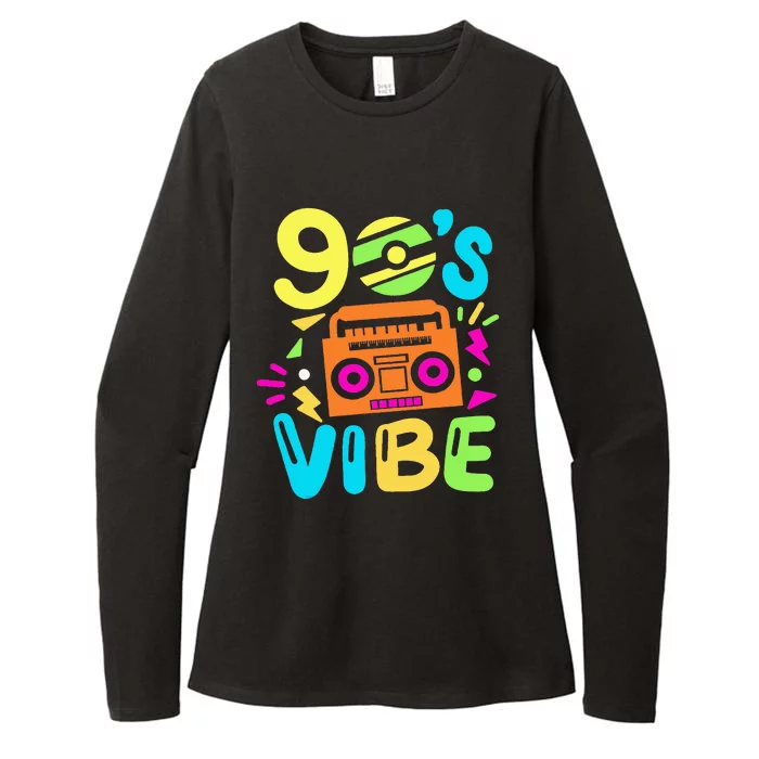 90s Vibe Womens CVC Long Sleeve Shirt