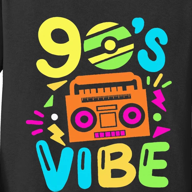 90s Vibe Kids Long Sleeve Shirt