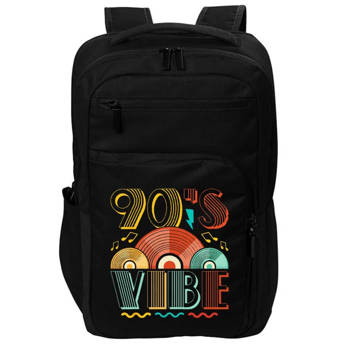 90s Vibe CD 90s Music 1990s Generation Retro Nineties Impact Tech Backpack