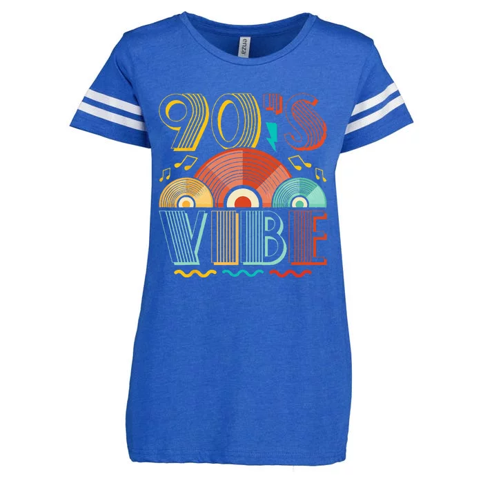 90s Vibe CD 90s Music 1990s Generation Retro Nineties Enza Ladies Jersey Football T-Shirt