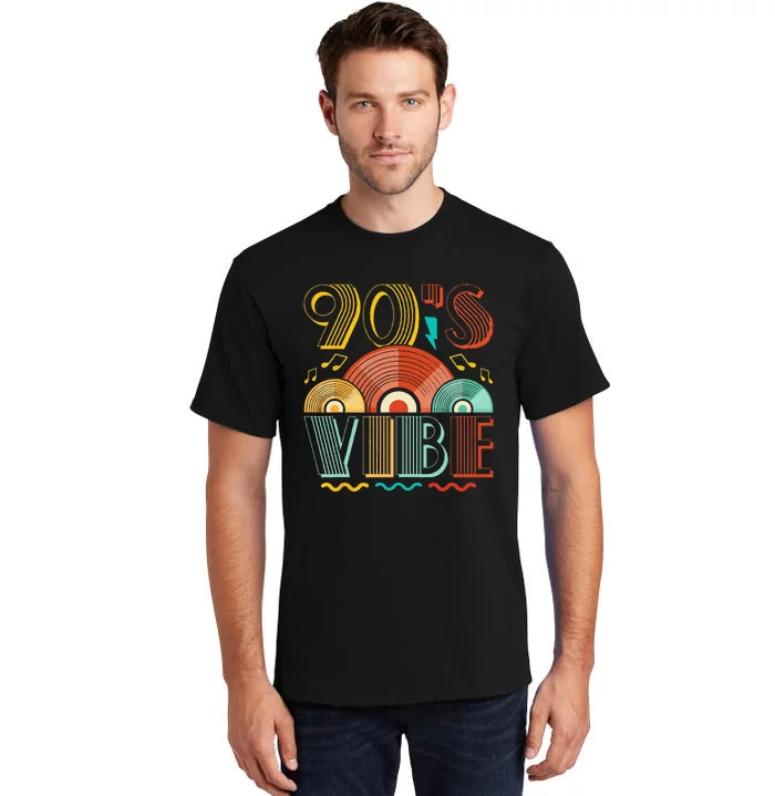 90s Vibe CD 90s Music 1990s Generation Retro Nineties Tall T-Shirt