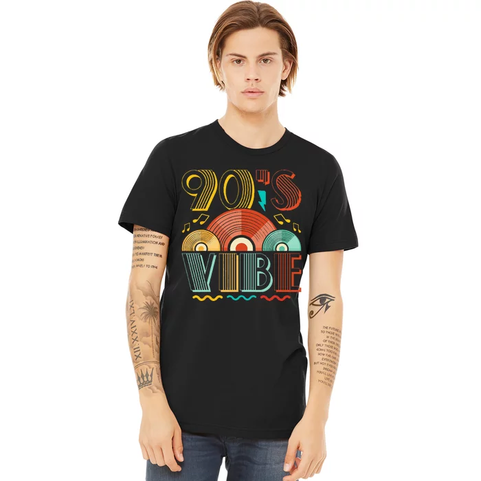 90s Vibe CD 90s Music 1990s Generation Retro Nineties Premium T-Shirt