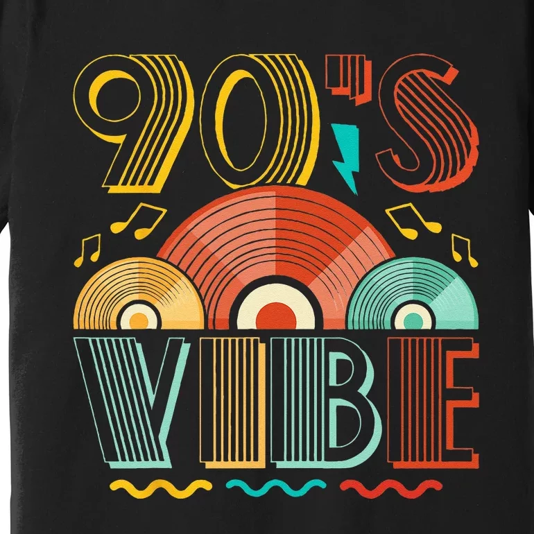 90s Vibe CD 90s Music 1990s Generation Retro Nineties Premium T-Shirt